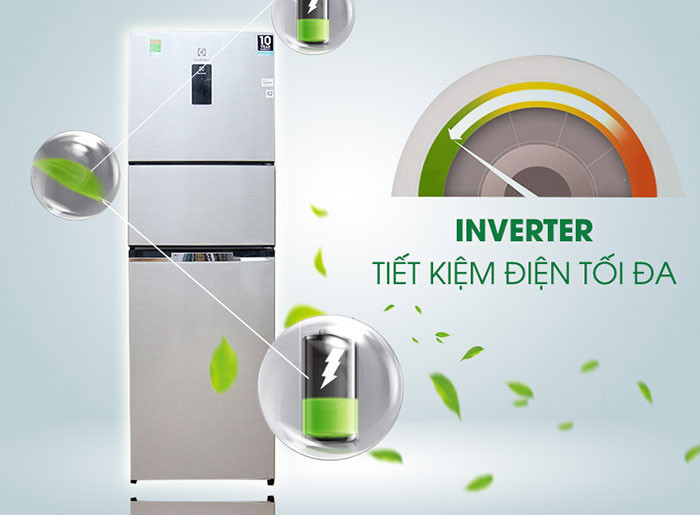 mức tiêu thụ điện năng chỉ khoảng từ 1,18 kW/ngày, tủ lạnh Electrolux EME2600MG sẽ giúp tiết kiệm được một khoản chi phí hàng tháng