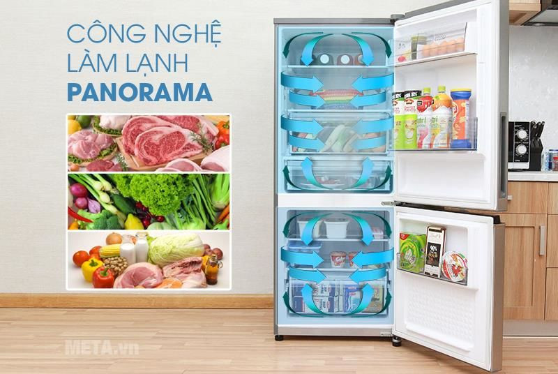 Tủ lạnh Panasonic NR-BL268PKVN giúp vô hiệu hóa vi khuẩn, khử mùi hiệu quả cho không khí trong tủ lạnh luôn trong lành, sạch sẽ và không có mùi