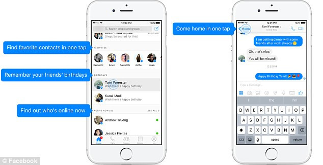 Ứng dụng chat Messenger của Facebook