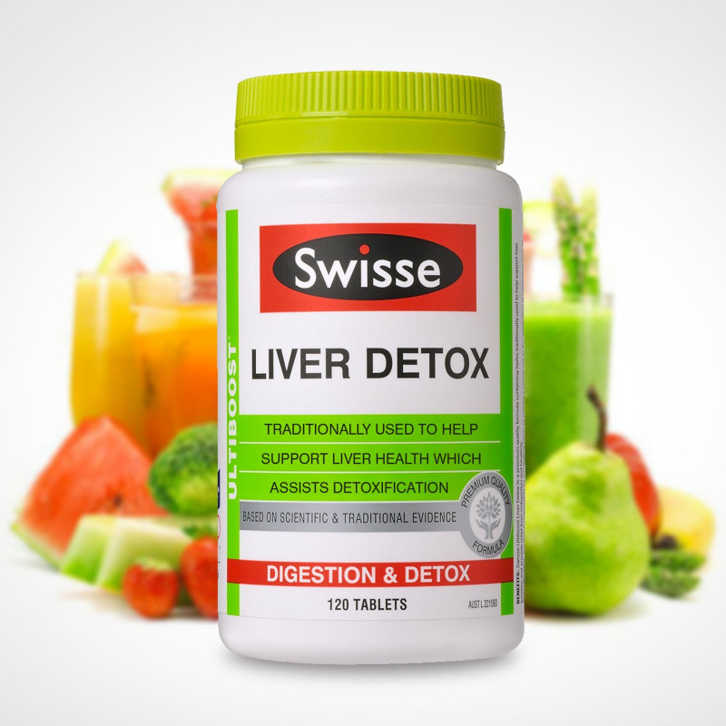 Viên uống bổ gan và giải độc gan Swisse Liver Detox 120 viên: