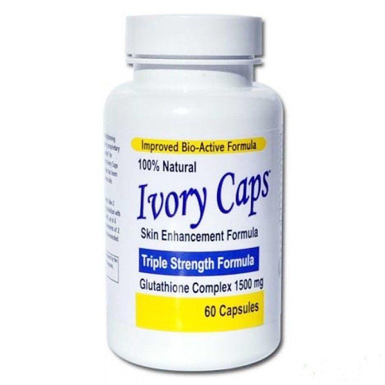 Viên Trắng Da Trị Nám Số 1 Của Mỹ Ivory Caps (1500mg x 60 Viên)