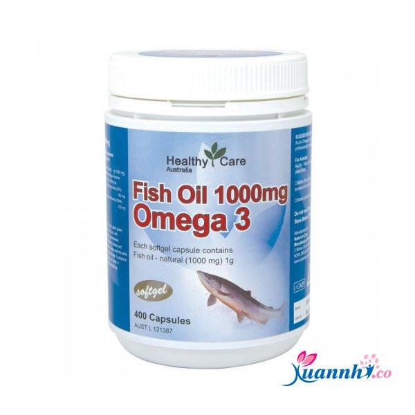 Dầu cá Fish Oil Healthy Care Omega 3 được chiết xuất từ cá nước lạnh và là nguồn giàu axit béo omega-3 Eicosapentaenoic Acid (EPA) và Docosahexaenoic Acid (DHA).