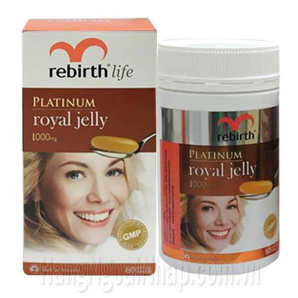Sữa Ong Chúa Rebirth Life Platinum Royal Jelly 1000mg: