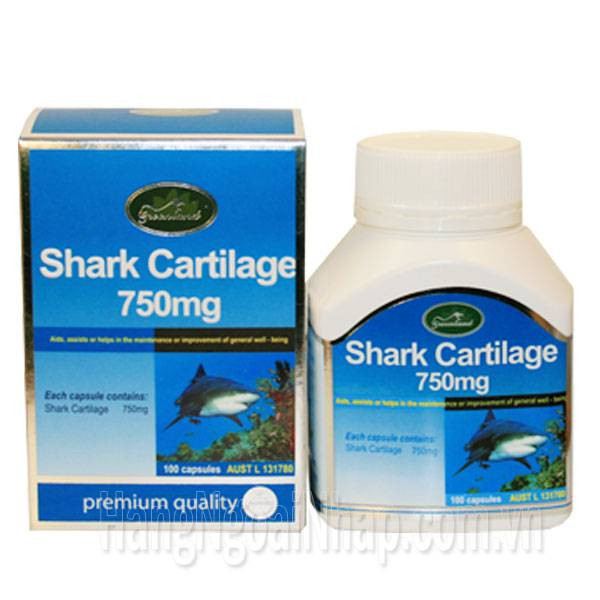 Hỗ trợ xương khớp Sụn Vi Cá Greenland Shark Cartilage 750mg 100 Viên Của Úc