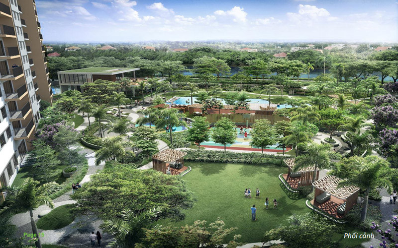 Không gian sống xanh của dự án Palm City