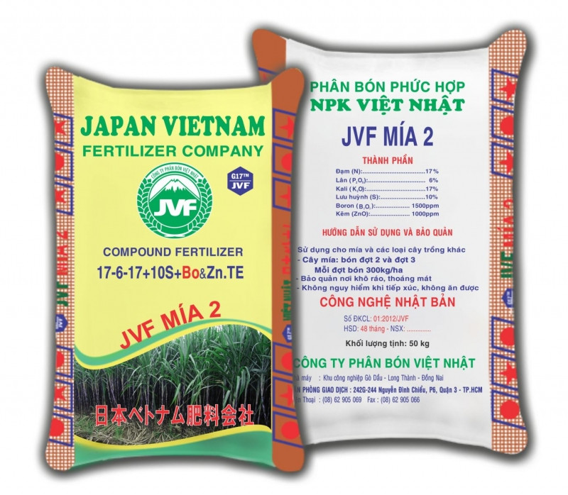 Sản phẩm phân bón của công ty phân bón Việt Nhật.