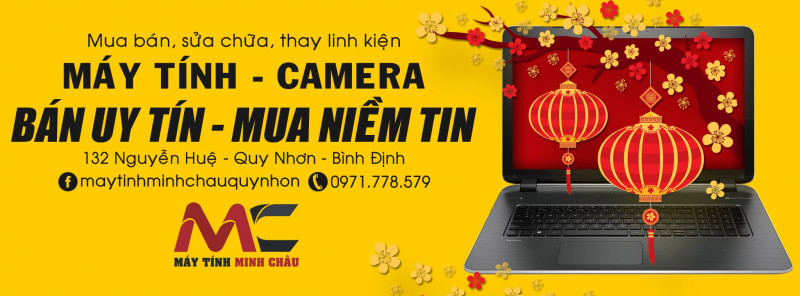 Logo của máy tính Minh Châu.