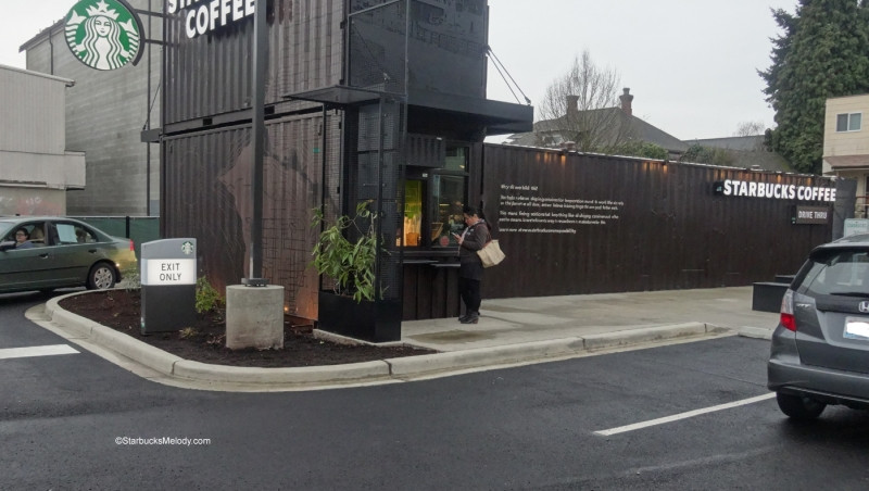 Starbucks trên xe container ở Seattle, Mỹ