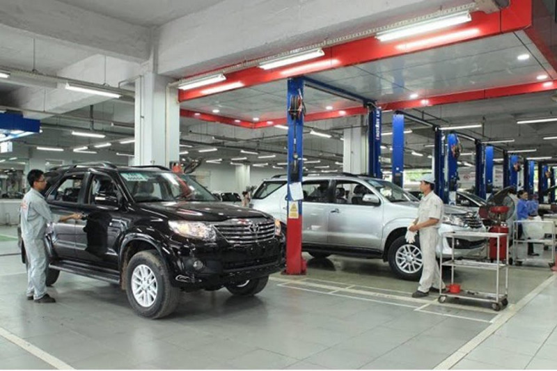 Phòng bảo dưỡng xe Toyota Hà Đông