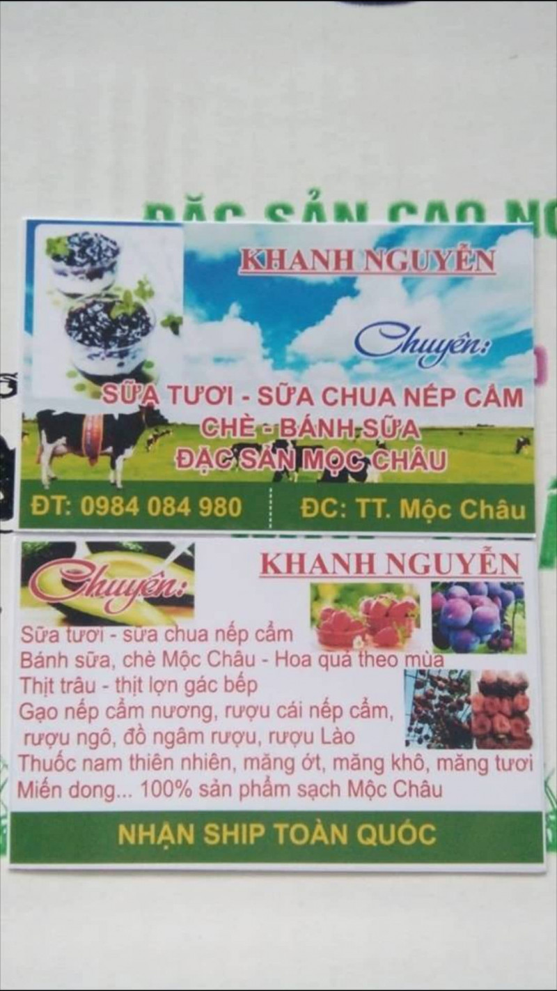 Tất cả các loại đặc sản bên Khanh Nguyễn đều cung cấp