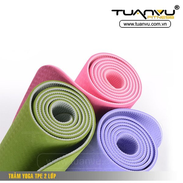 Thảm yoga TPE 6mm 2 lớp