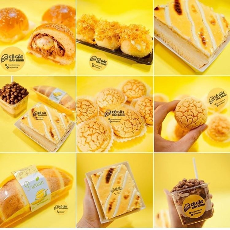 Menu bánh mỗi ngày đều được Cô gái bánh bánh cập nhật trên fanpage