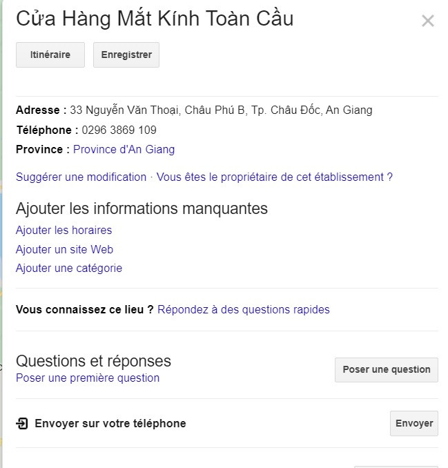 Cửa Hàng Mắt Kính Toàn Cầu