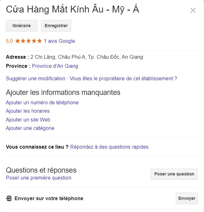 Cửa hàng mắt kính Âu, Mỹ, Á