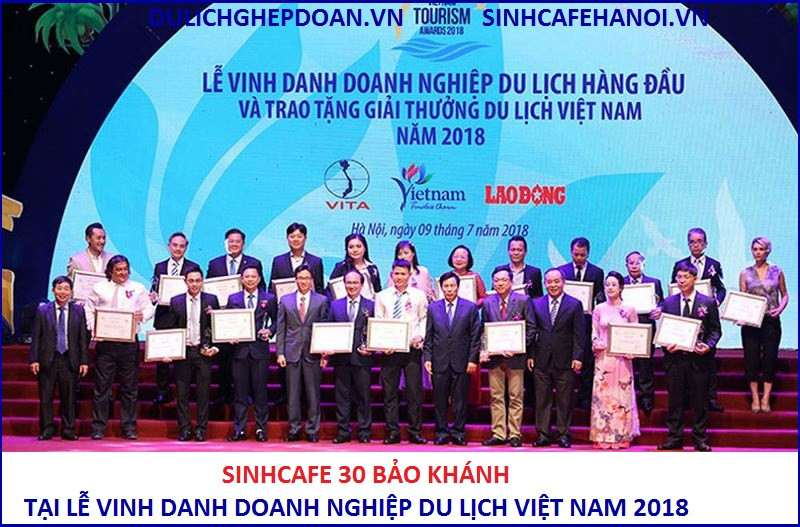 SinhCafe tại Lễ vinh danh doanh nghiệp du lịch Việt Nam 2018