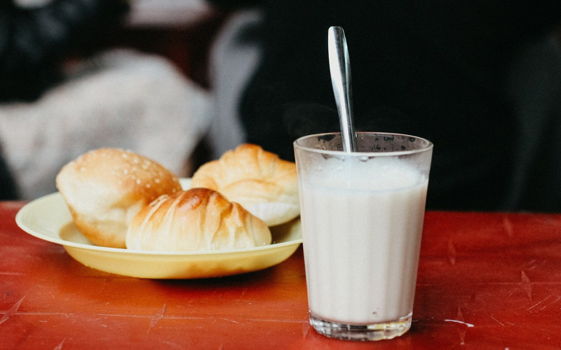 Sữa đậu nành ở Tăng Bạt Hổ rất nổi tiếng