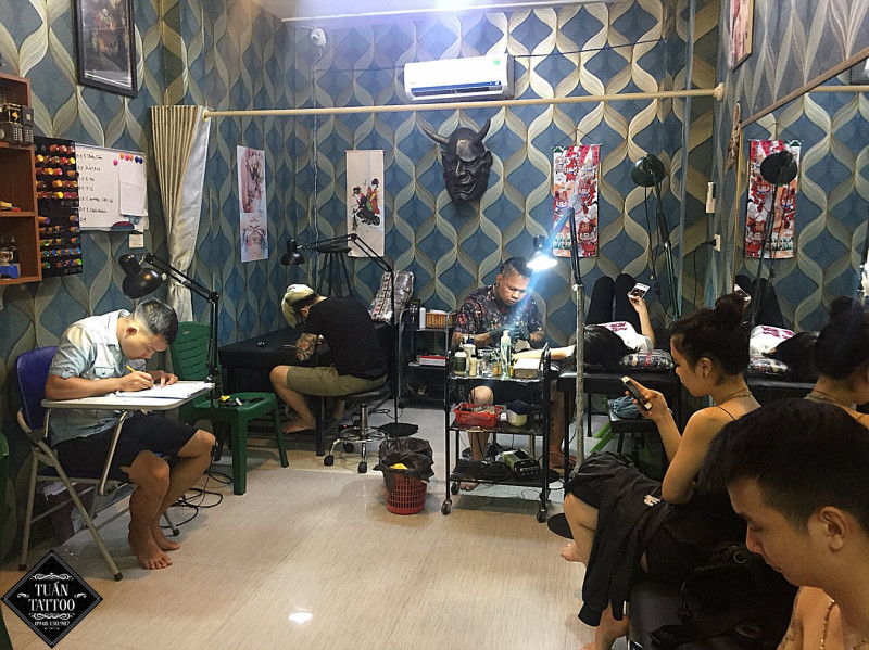 Không gian làm việc của Tuấn Tattoo Studio