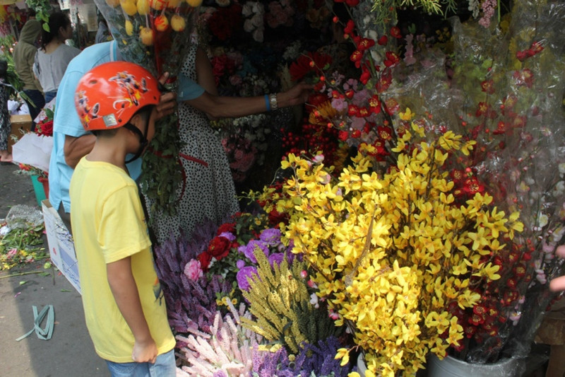 Hoa bán ở Mê Linh