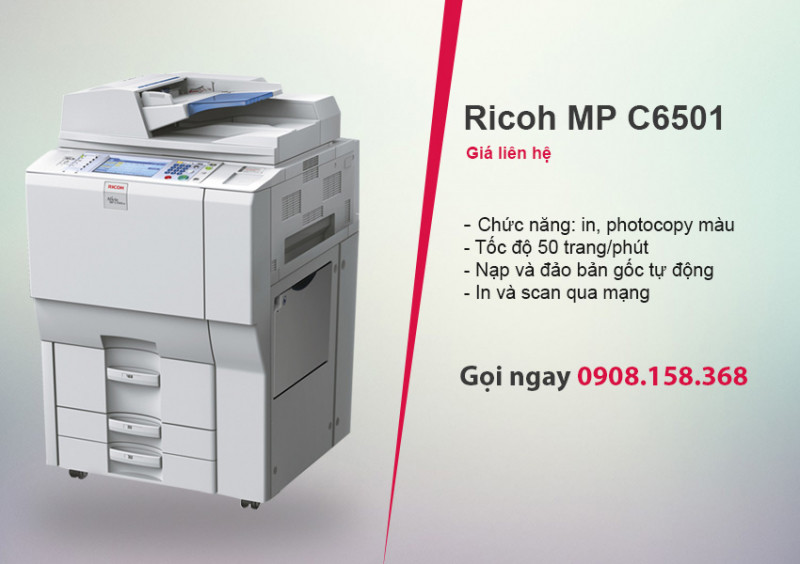 Cho thuê máy photocopy Ricoh MPC 6501