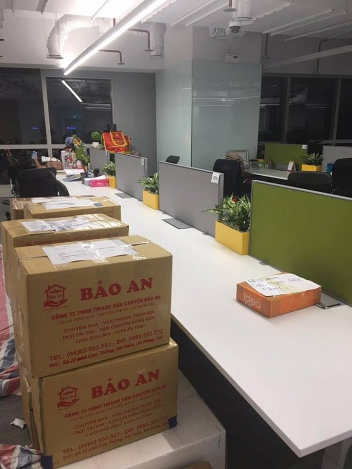 Bảo An là đơn vị đầu tiên tại Hà Nội sử dụng thùng carton có logo của công ty được thiết kế dành riêng cho việc chuyển văn phòng trọn gói