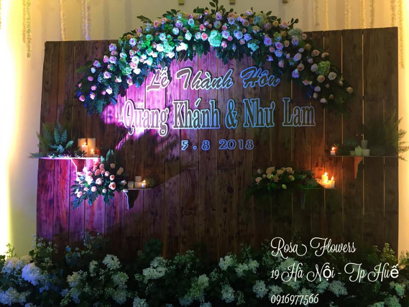 Dịch vụ trang trí tiệc cưới ROSA Flowers