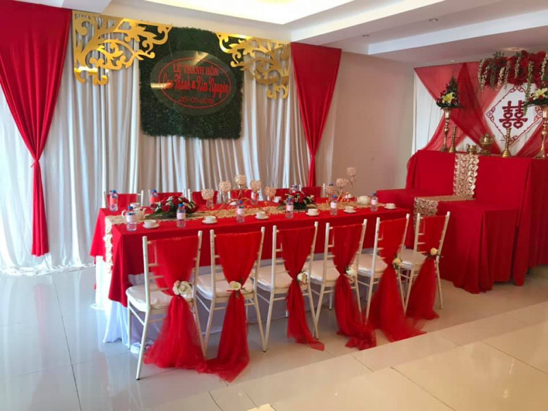 Dịch vụ trang trí tiệc cưới Khánh Giang