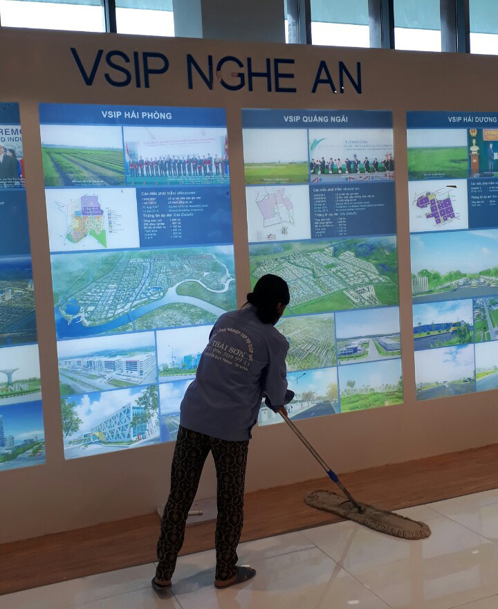 Vệ sinh công nghiệp tại VSIP Nghệ An