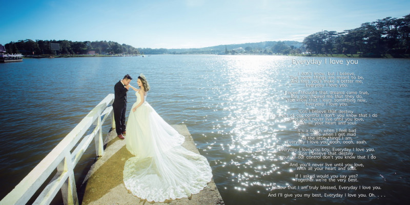 Chụp ảnh cưới Đà Lạt – tại Hồ Xuân Hương