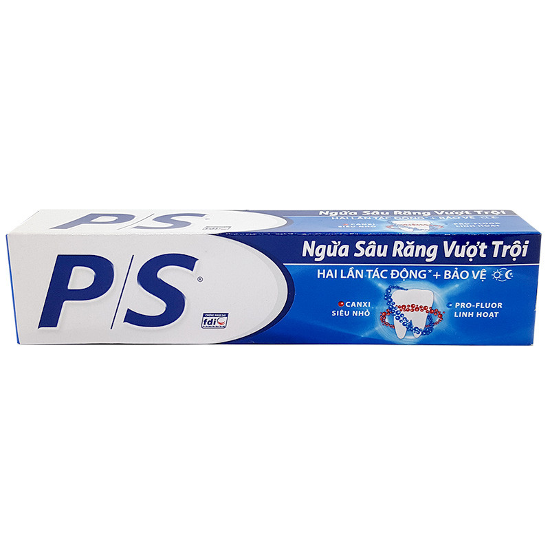 Kem đánh răng P/S ngừa sâu răng ngăn axit từ đường 180g