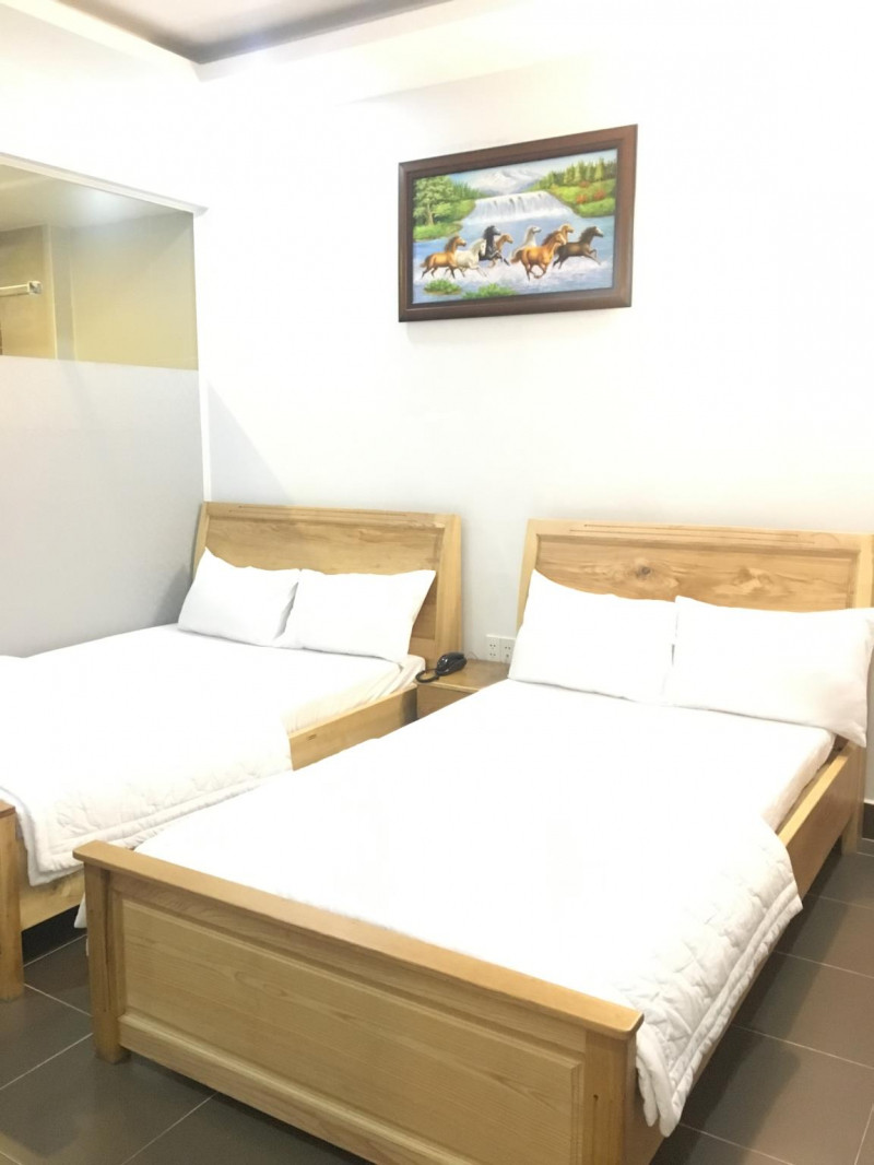 Phòng đôi 2 giường tại Khách sạn Ánh Sao Xanh