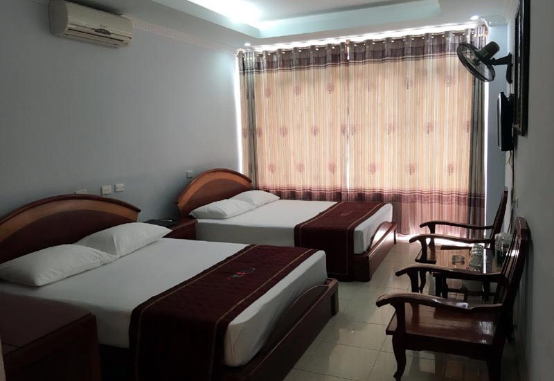 Phòng khách sạn được trang bị tiện nghi thoải mái