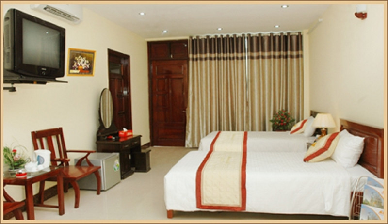 Phòng ngủ đầy đủ tiện nghi của Khách sạn Minh Cường