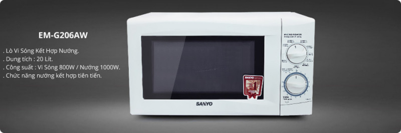 Lò vi sóng Sanyo 20L EM-G206AW