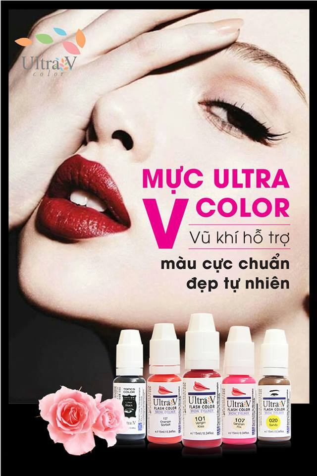 Ultra V Colour được nhiều chuyên gia phun xăm thẩm mỹ, cũng như bác sĩ chỉnh hình tin dùng trong phun xăm