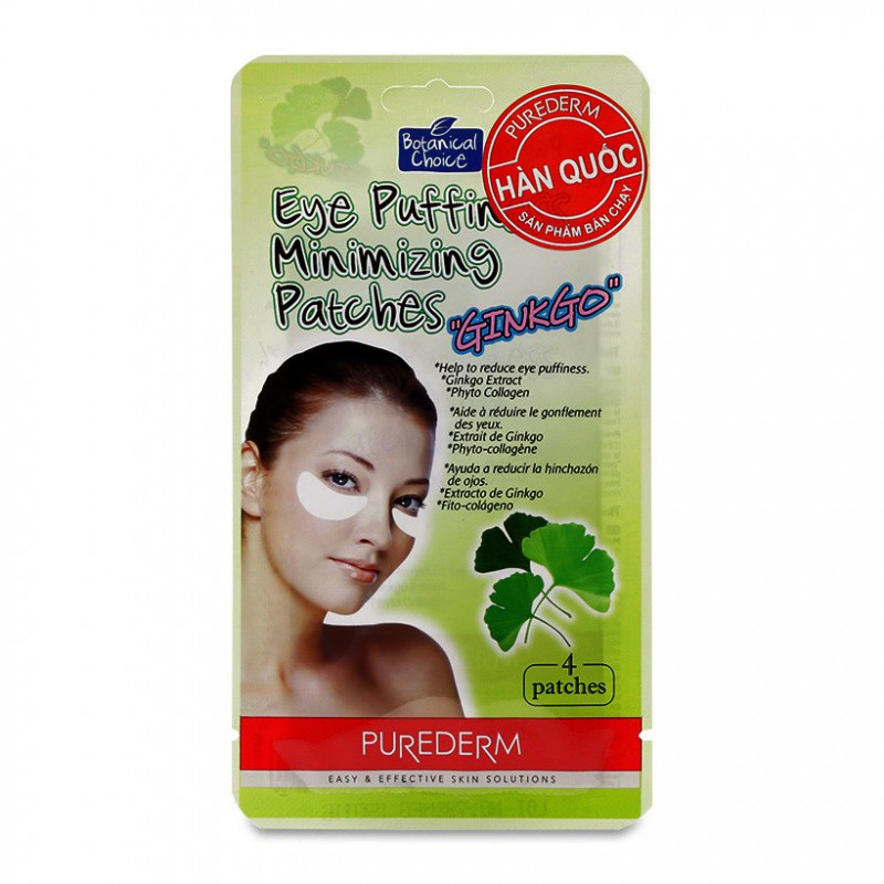 Mặt nạ giấy dưỡng da giảm bọng mắt Eye Puffiness Minimizing Patches Ginkgo