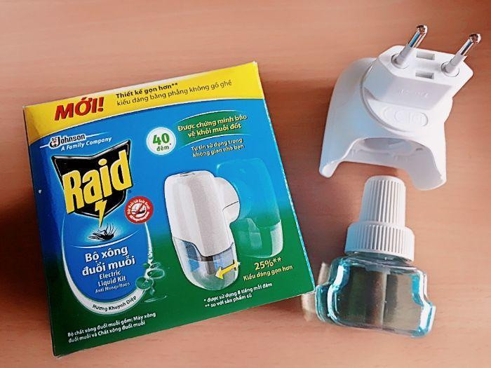 ﻿﻿Máy đuổi muỗi Raid (bộ 3 chiếc) (kèm 3 thuốc)