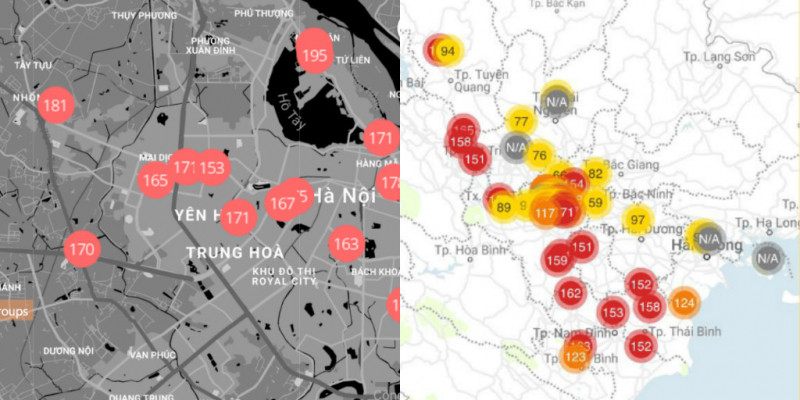 Không khí Hà Nội đang ở mức ô nhiễm đáng báo động