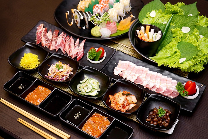 Đồ ăn tại Samurai BBQ & Sushi Buffet rất được lòng thực khách