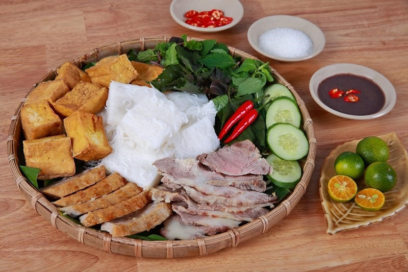 Một phần bún ở Hà Nội Trấst