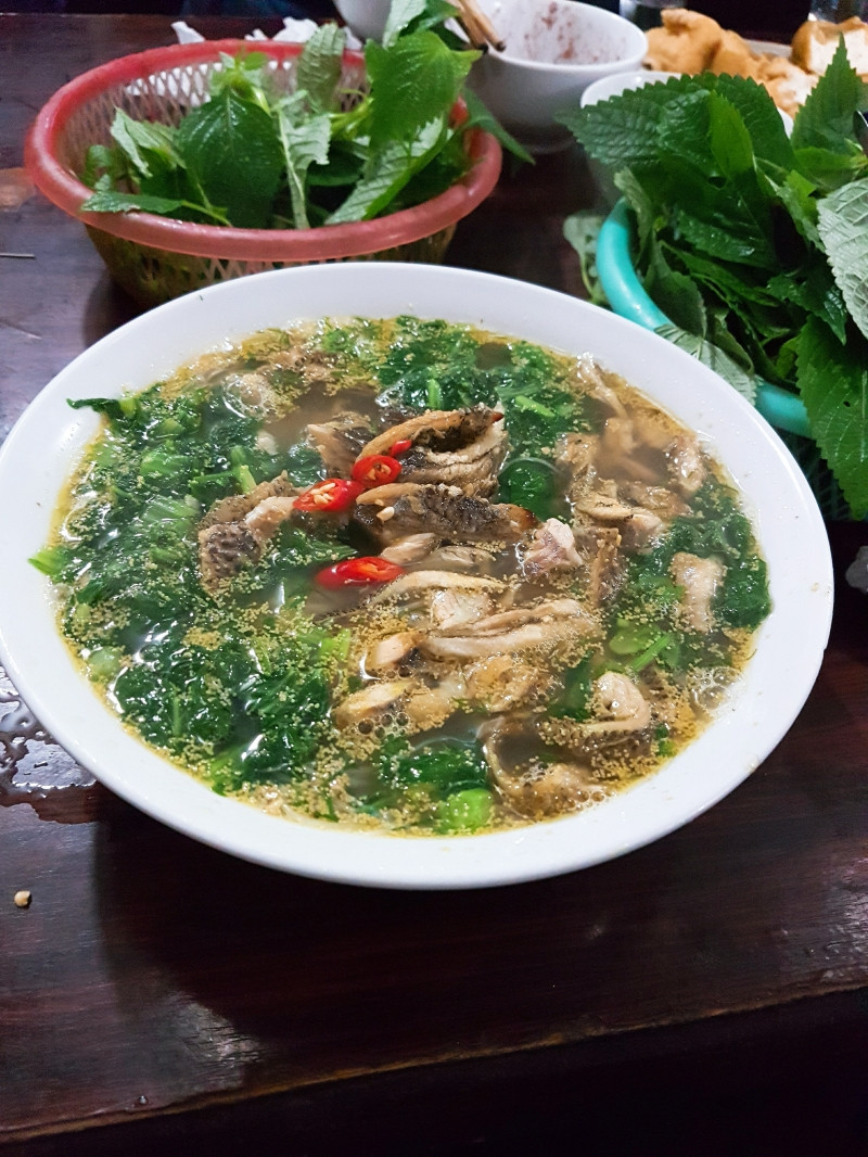 Canh cá rô đồng