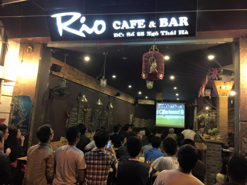 Rio Cafe luôn tấp nập khách vào mùa bóng đá