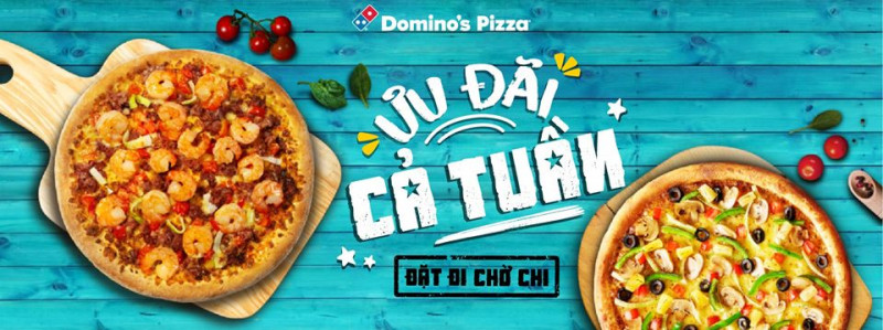 Menu của ﻿Domino's Pizza có hơn 20 loại pizza được bán với 3 kích cỡ nhỏ, vừa và lớn