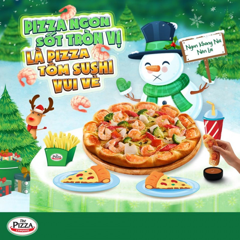 The Pizza Company nổi tiếng chất lượng thơm ngon nên thu hút rất nhiều khách hàng, đặc biệt là vào buổi tối, cuối tuần.