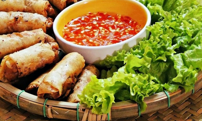 Một phần ram cuốn cải nhìn rất đẹp