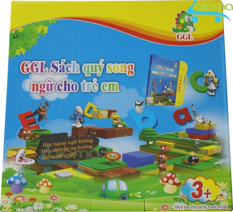 Sản phẩm Sách nói điện tử song ngữ Anh Việt đọc hát kể chuyện GGL SN với 24 trang sách điện tử trình bầy đẹp mắt, vui nhộn