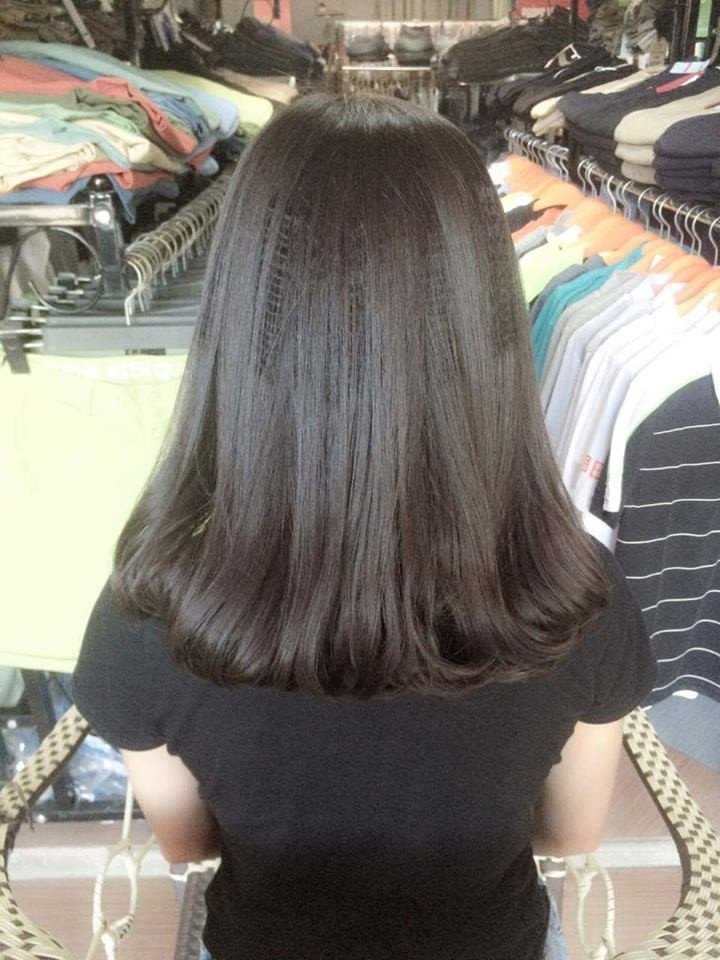 Mái tóc đẹp của khách hàng tại Salon