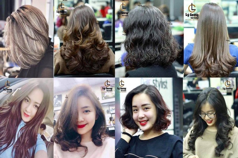 Mẫu tóc ở Salon Lý Cương