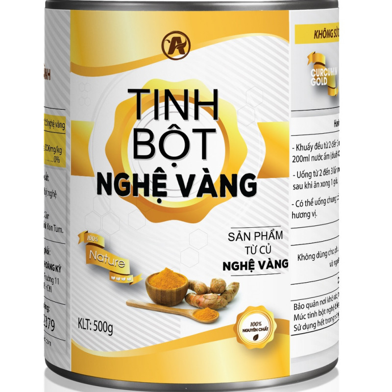 Sản phẩm tinh bột nghệ Vàng An Bình