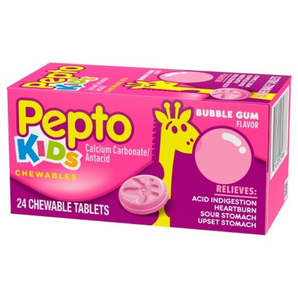 Thuốc trị đau bụng dạng Gum Children’s Pepto Bismol