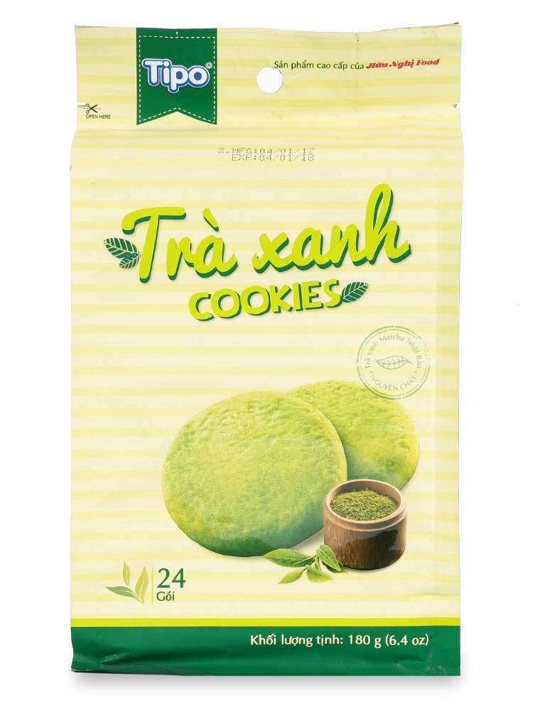 Bánh quy Tipo trà xanh của Hữu Nghị